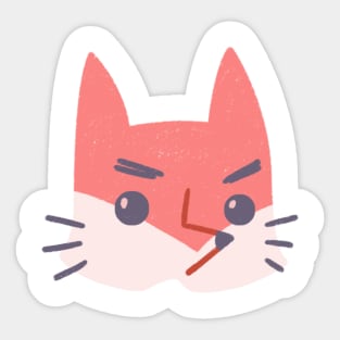 Angry Fox Sticker